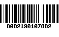 Código de Barras 8002190107882