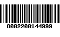 Código de Barras 8002200144999