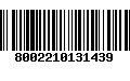 Código de Barras 8002210131439