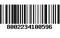 Código de Barras 8002234100596