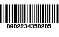 Código de Barras 8002234350205