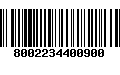 Código de Barras 8002234400900