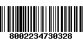 Código de Barras 8002234730328
