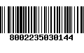 Código de Barras 8002235030144