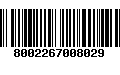 Código de Barras 8002267008029