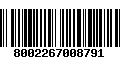 Código de Barras 8002267008791