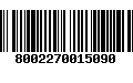 Código de Barras 8002270015090