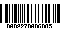 Código de Barras 8002270086885