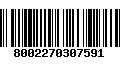 Código de Barras 8002270307591