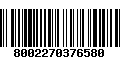 Código de Barras 8002270376580