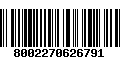 Código de Barras 8002270626791