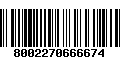 Código de Barras 8002270666674