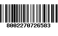 Código de Barras 8002270726583