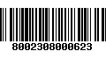 Código de Barras 8002308000623