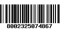 Código de Barras 8002325074867