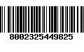 Código de Barras 8002325449825