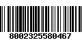 Código de Barras 8002325580467