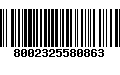 Código de Barras 8002325580863