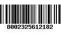 Código de Barras 8002325612182