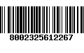 Código de Barras 8002325612267