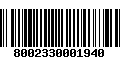 Código de Barras 8002330001940