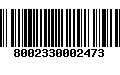 Código de Barras 8002330002473