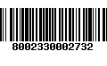 Código de Barras 8002330002732