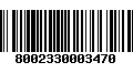 Código de Barras 8002330003470