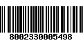 Código de Barras 8002330005498