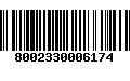 Código de Barras 8002330006174