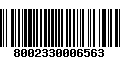 Código de Barras 8002330006563