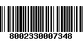 Código de Barras 8002330007348