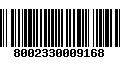 Código de Barras 8002330009168