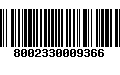 Código de Barras 8002330009366