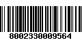 Código de Barras 8002330009564