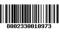 Código de Barras 8002330010973