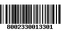 Código de Barras 8002330013301