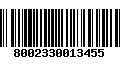 Código de Barras 8002330013455