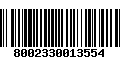 Código de Barras 8002330013554