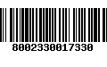 Código de Barras 8002330017330