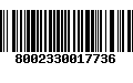 Código de Barras 8002330017736