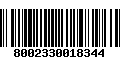 Código de Barras 8002330018344