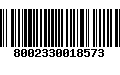 Código de Barras 8002330018573