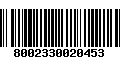 Código de Barras 8002330020453