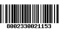 Código de Barras 8002330021153