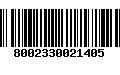 Código de Barras 8002330021405