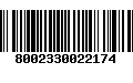 Código de Barras 8002330022174