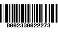 Código de Barras 8002330022273