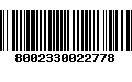 Código de Barras 8002330022778