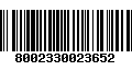 Código de Barras 8002330023652